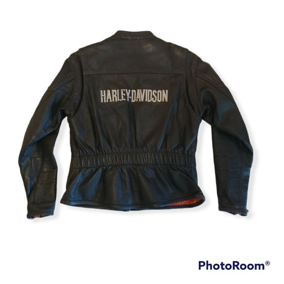 Women's Medium M Harley-Davidson Leather Jacket With Removable Liner - Picture 1 of 6